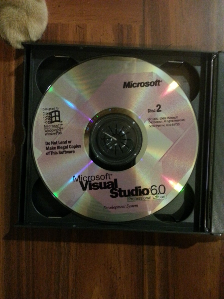 Microsoft Visual Studio 6.0 6 Professional 659-00390 RETAIL Microsoft Visual Studio 6.0 6 Professional 659-00390 RETAIL