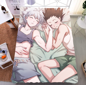 Hot Hunter X Hunter Killua Zoldyck Gon Freecss Bed Sheets Blanket Bedding 1 5 2m Ebay