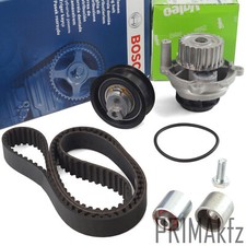 BOSCH Zahnriemen + Rollensatz + VALEO Wapu für Audi A4 Seat Skoda VW 2.0 FSI VAG