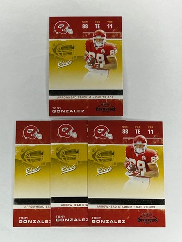 Tony Gonzalez #52 2007 Playoff Contenders card