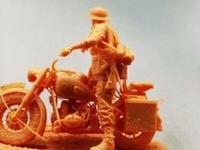 1/72 Military German Motorcycle Soldier World War Ii Soldier 3D Printing Model