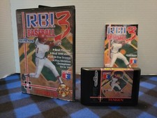 Sega Genesis R.B.I. Baseball 3 CIB Complete Tested & Working Tengen 1991