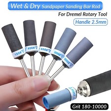 Wet  Dry Sandpaper Sanding Bar Rod Abrasive For Dremel Rotary Tool,Handle 2.5mm