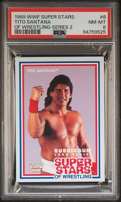 Tito Santana 1989 MSL Bubble GumWWF Super Stars Of Wrestling