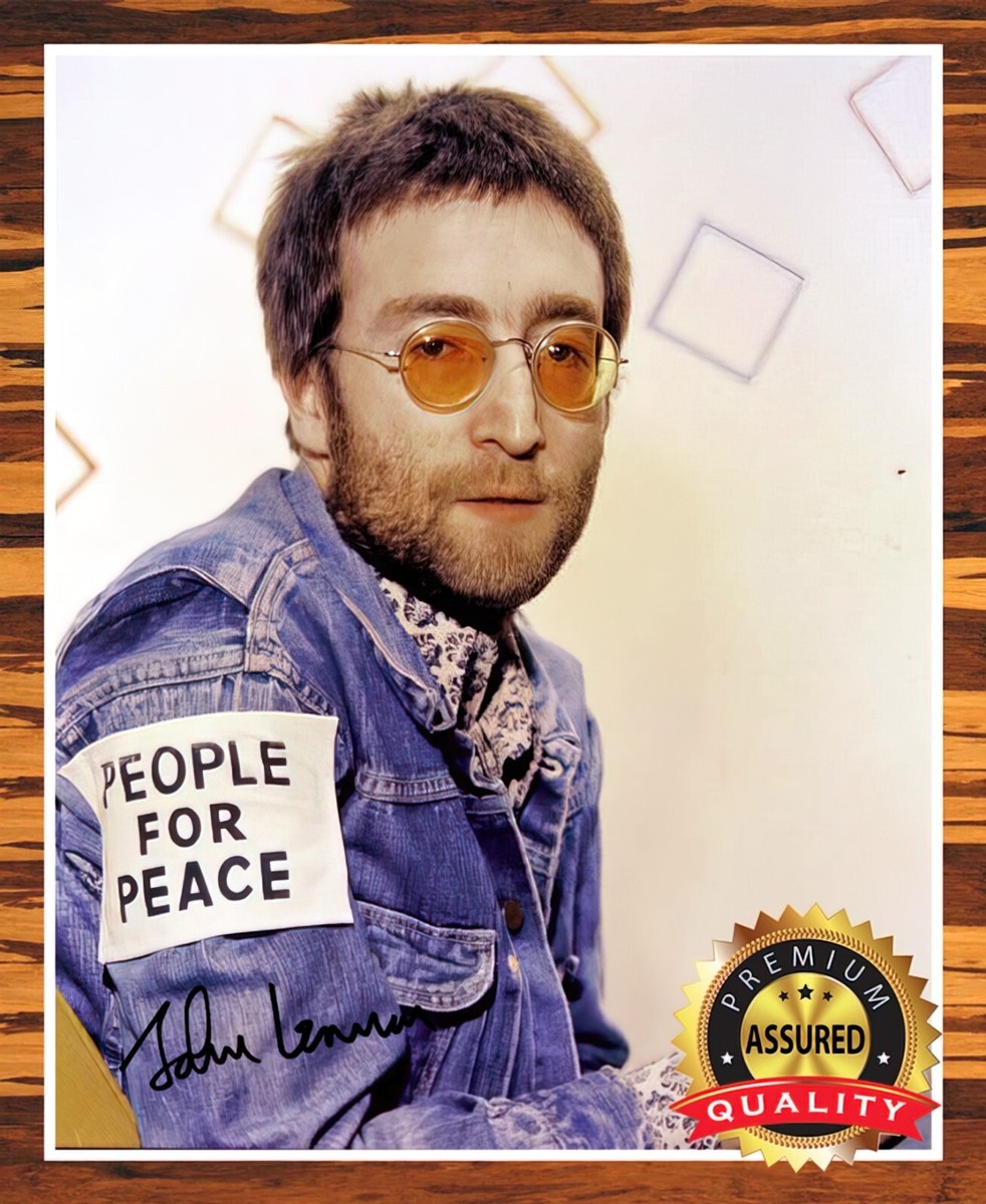 John Lennon - Autographed Signed 8 x10 Photo (The Beatles) Reprint