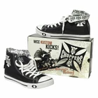 West Coast Choppers "WARRIOR SHOE" WCCSH001ZW Men's Sneakers Black Shoes