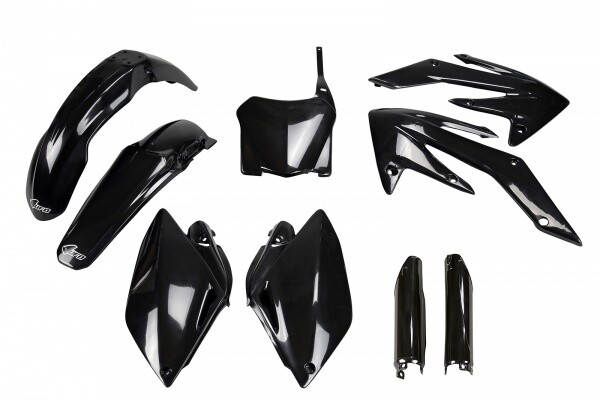 Kunststoff Verkleidung Kit Honda CRF 250R 2008 - 2009 Schwarz Ufo Plast Full-image