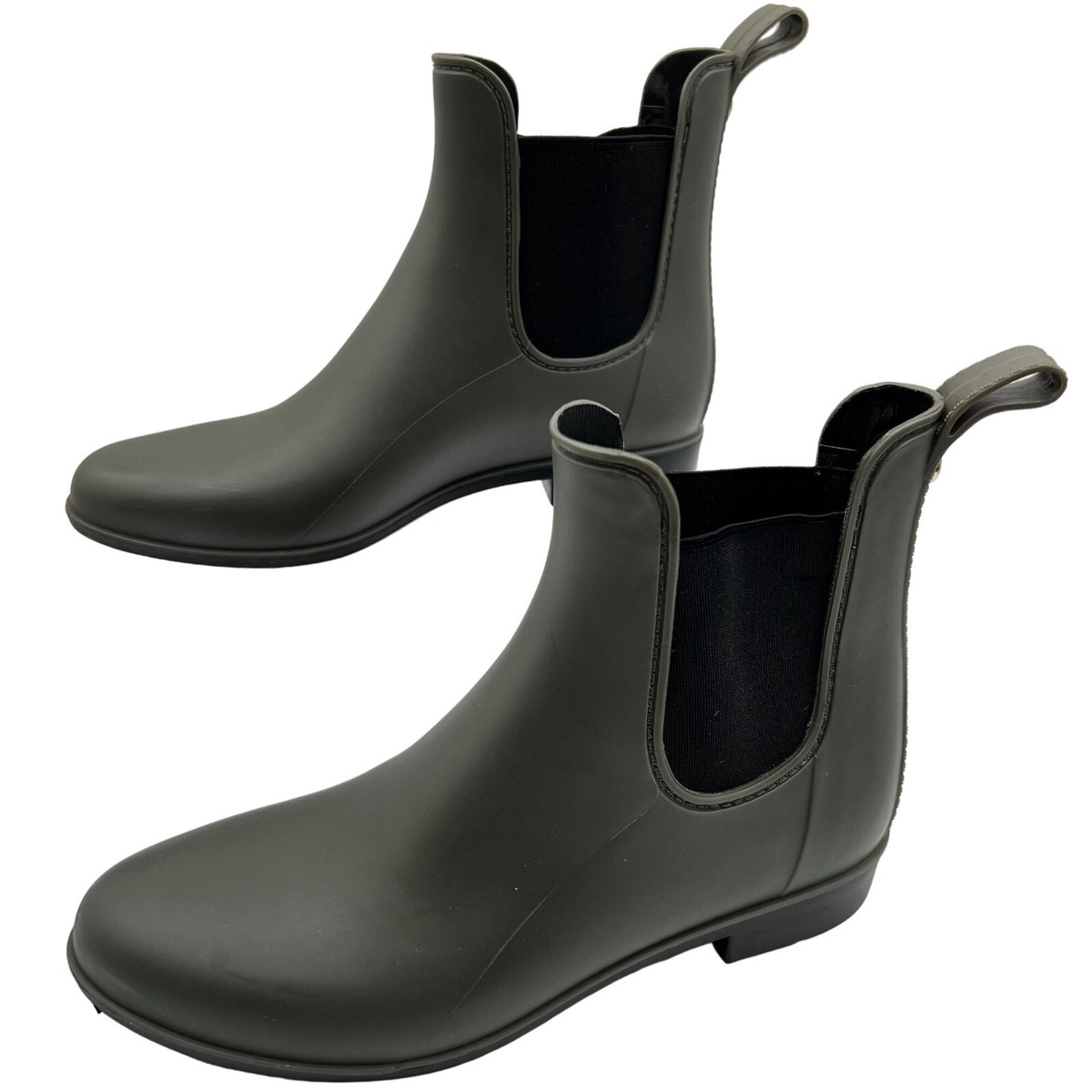 Sam Edelman Womens Tinsley Moss Green Chelsea Ankle Rain Bootie