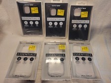 Funda Tech21 Essentials para iPhone 2020 5,4" 6,1" 6,7" negra o transparente