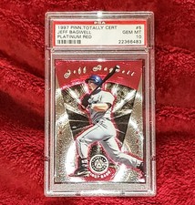 JEFF BAGWELL 1997 TOTALLY CERTIFIED PLATINUM RED #d/3999 AWESOME FOIL PSA 10 🔥 