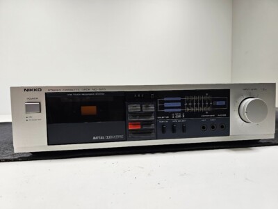 Nikko ND-520 Stereo Kassette Deck   Gebraucht Funktionstüchtig Mit Kabel