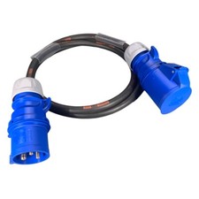 32Amp 3 Pin Extension Lead 6mm² 240V IP44 Heavy Duty Industrial Rubber Cable HO7