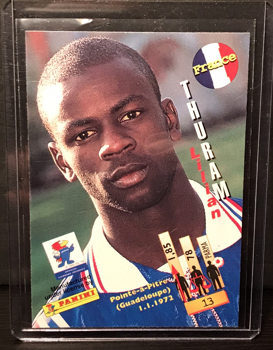 PANINI LILIAN THURAM FRANCE 1998 WORLD CUP FOIL CARD RARE!!!! | eBay
