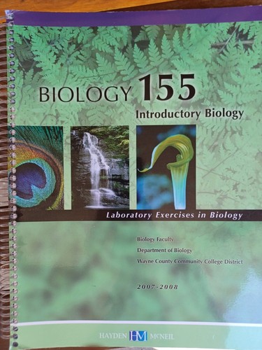 Introductory Biology Lab Exercises in Biology (Biology 155)- 9781533926401 - 第 1/1 張圖片