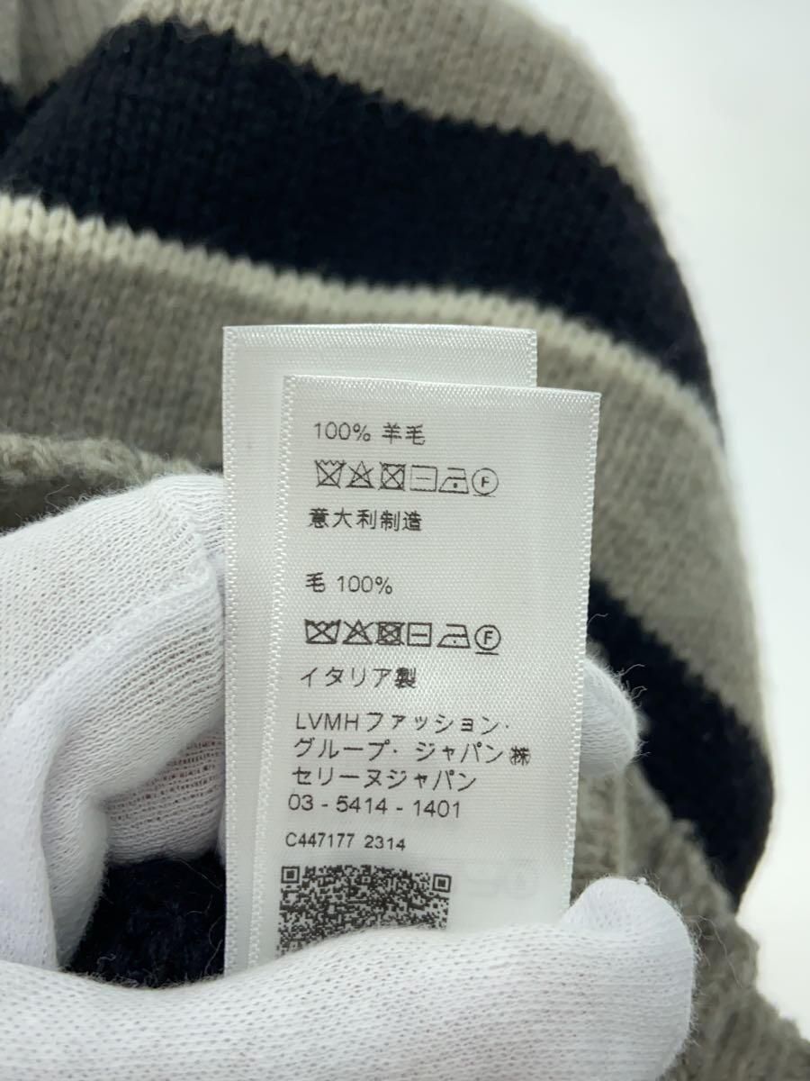 CELINE knit sweater 23AW triomphe stripe crew neck L wool CELINE knit sweater 23AW triomphe stripe crew neck L wool