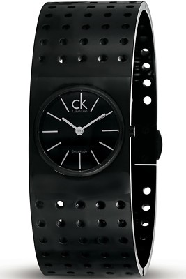 CALVIN KLEIN K8323302,Ladies casual,all Black,Black Dial,Sapphire crystal,30m WR