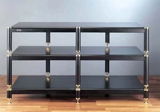 VTI BL503 black frame / poles Hi-End Audio Video Stand, Brand New