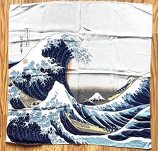 Great Wave Off Kanagawa Japan Tapestry Wall Hang / Scarf 26  Square