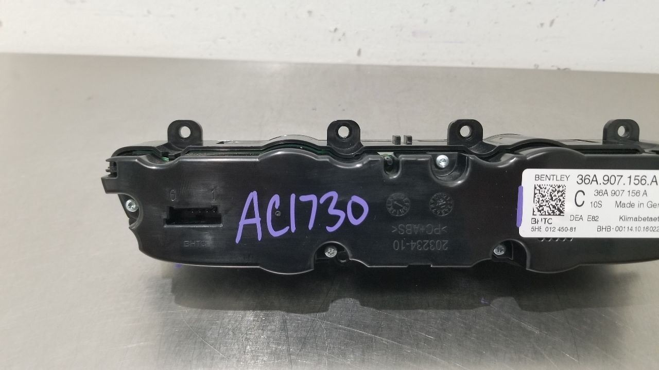 17 BENTLEY BENTAYGA TEMPERATURE HVAC CLIMATE CONTROL 63A907156A