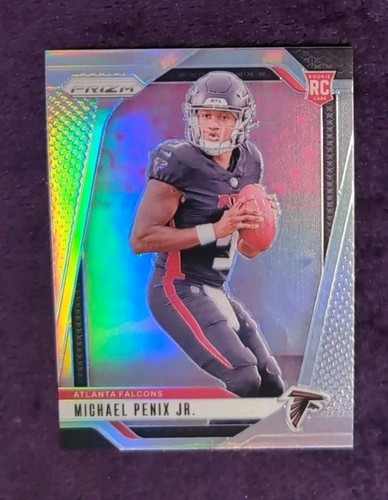 2024 Panini Prizm Michael Penix Jr. (RC) SILVER PRIZM #378 ATLANTA FALCONS