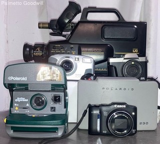 Lot of 6 Cameras and Camcorders UNTESTED