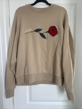 Kith Signature Rose Crewneck Sweatshirt Rose Tan Size Medium READ