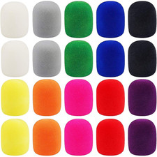20PCS Mic Foam Covers Windscreen Handheld Karaoke DJ Microphone Color