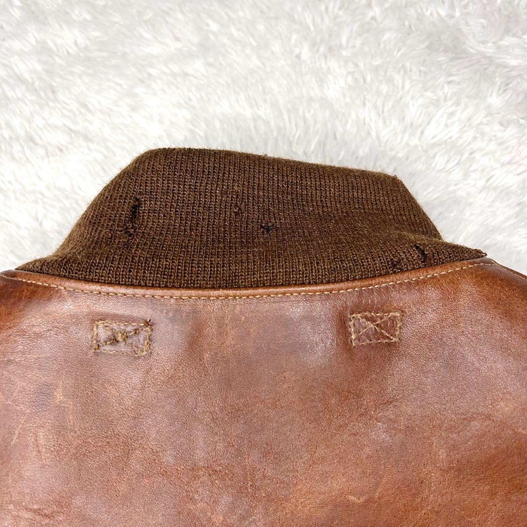 Buzz Ricksons Type A1 leather jacket vintage y2k - image 11