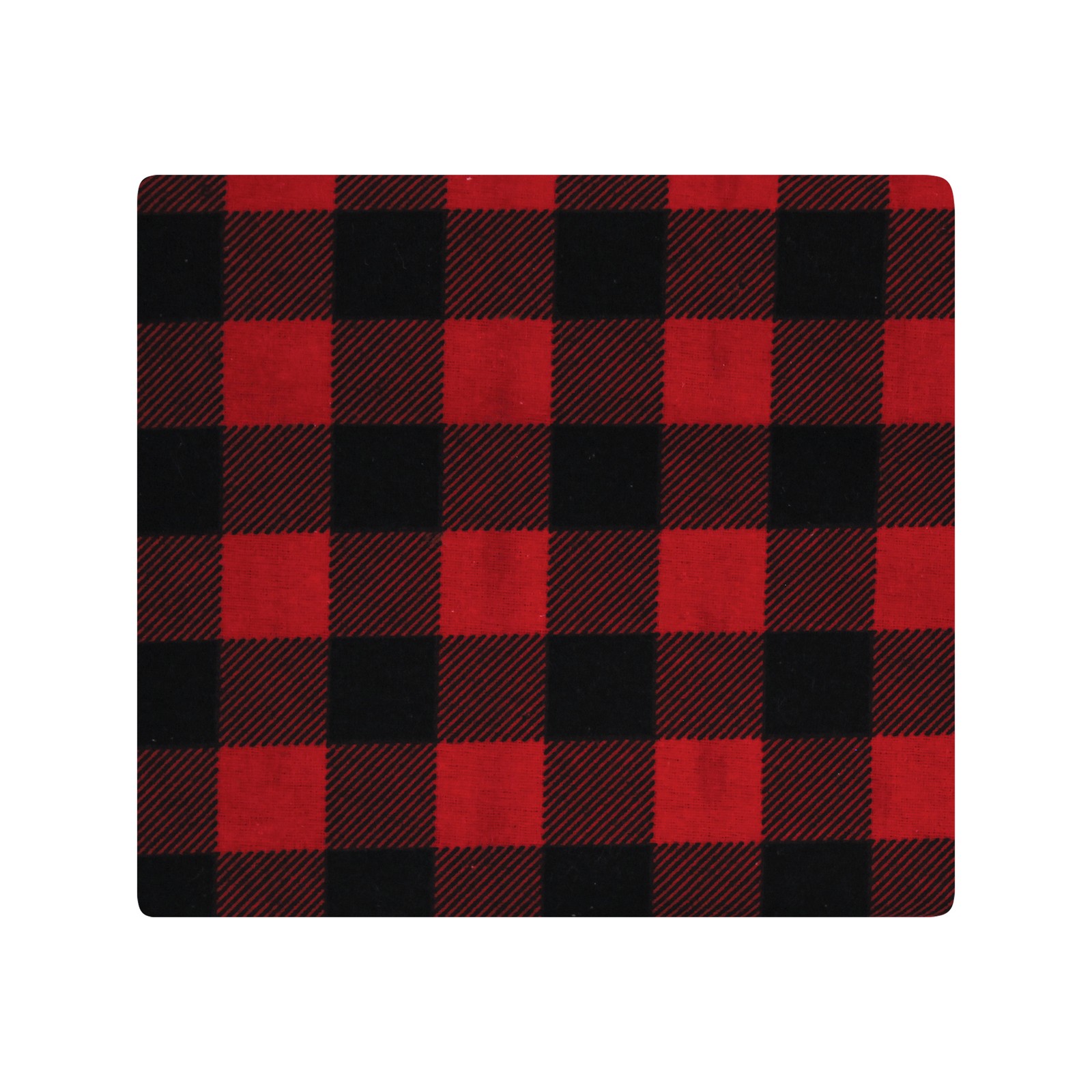 Hudson Baby Cotton Flannel Receiving Blankets, Buffalo Plaid Bear, One Size