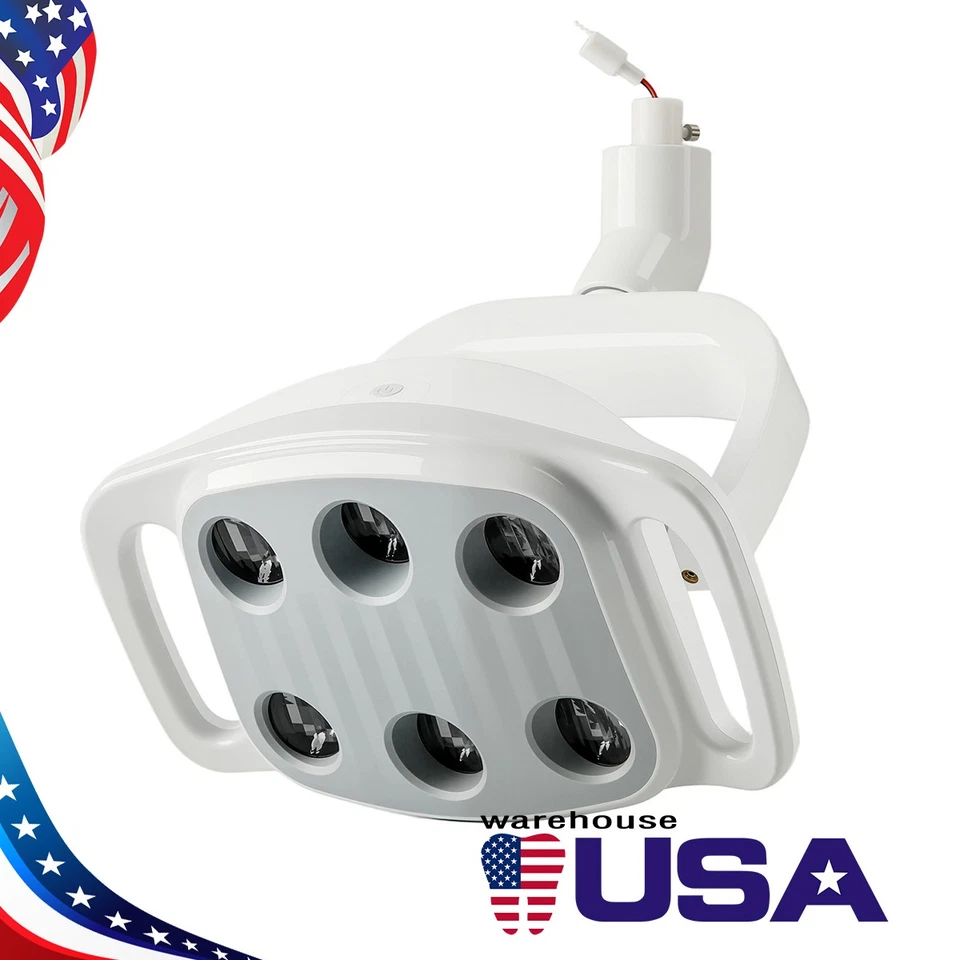 Lámpara de Inducción Dental 6 LED Oral Luz LED Ajustable para Silla Unidad Dental Foto 2 de 4