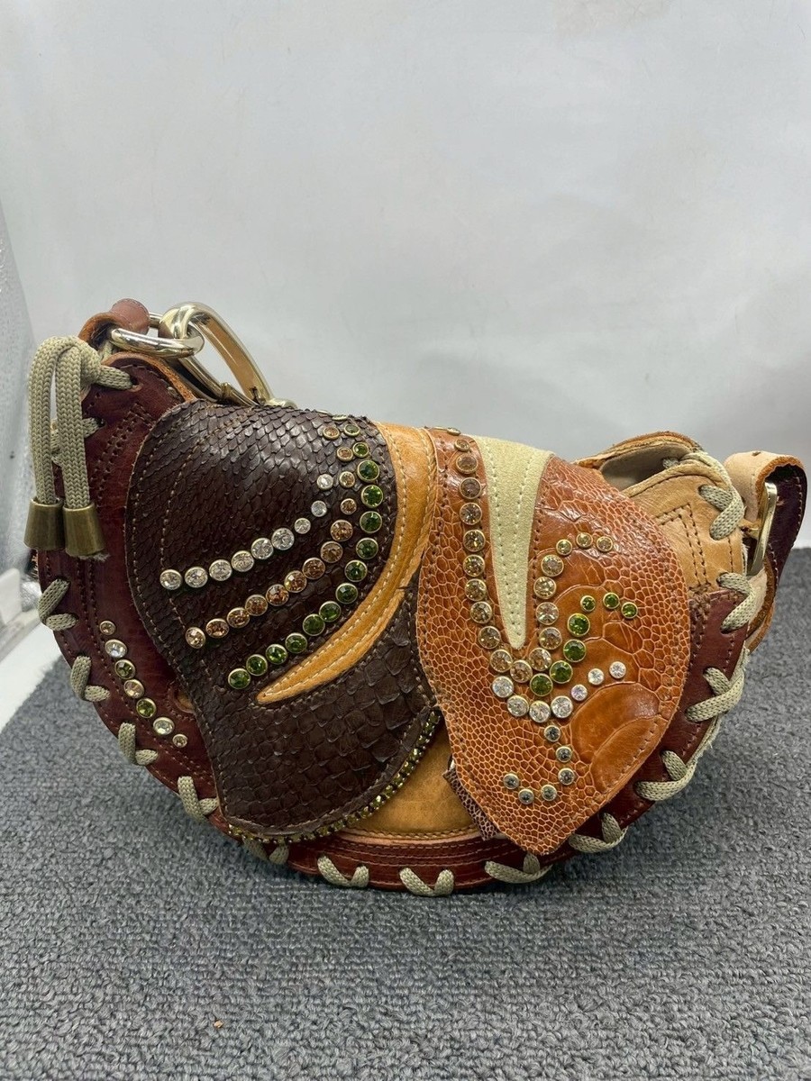 BRACHER EMDEN Brown Leather Shoulder Bag – Used Designer Purse in