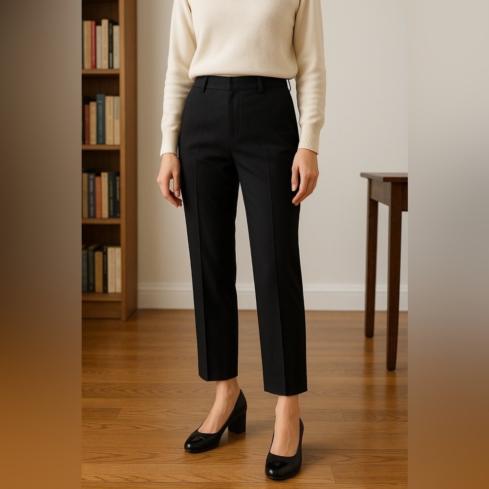 Cole Haan Black Cap Toe Block Heel Pumps – Size 8B