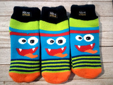 3 Pair Polar Extreme Insulated Thermal Socks Kids Shoe Size 6-3
