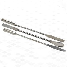 3Pcs Stainless Steel Cosmetic Mixing Makeup Spatulas Set Palette Stick - 7" Long