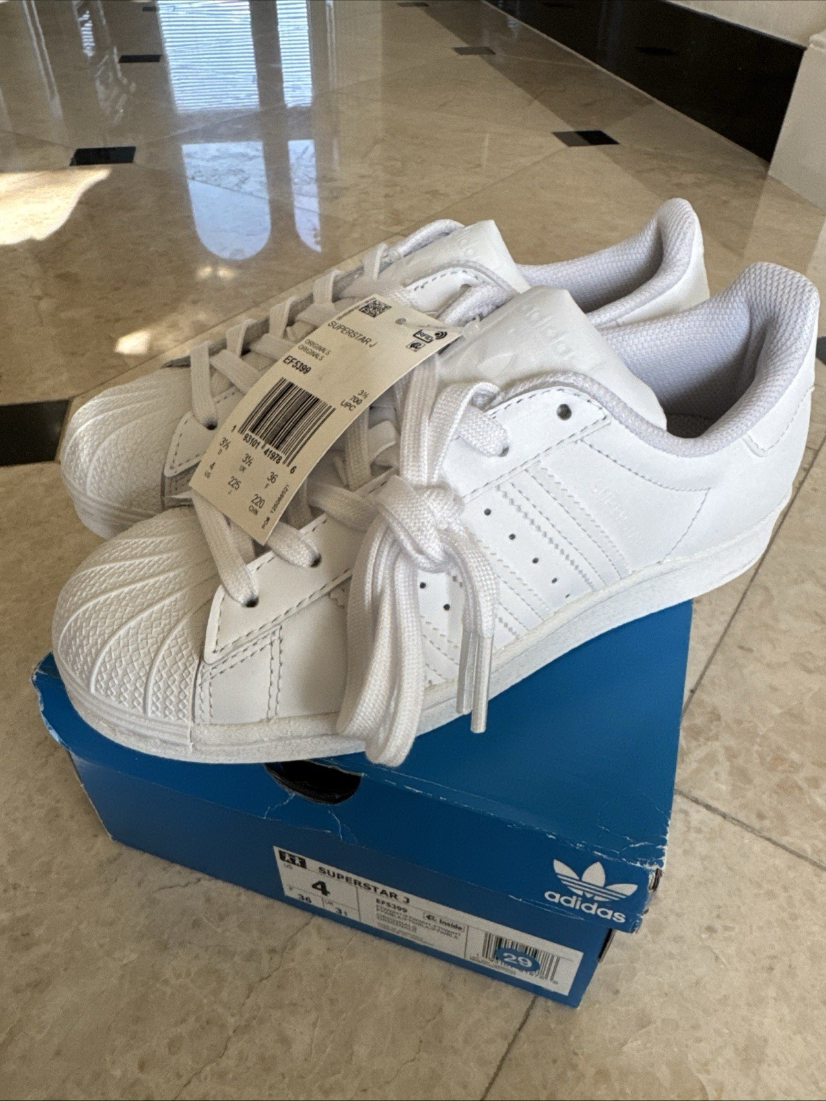 Adidas Superstar Big Kids' Shoes White EF5399