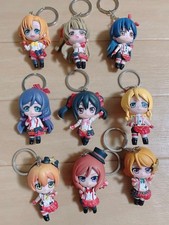 Love Live Anime Keychain Set 9 Types Prize Item Minor Paint Stains