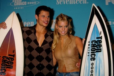 Dia Jessica Simpson, Nick Lachey 2000 Slide 35mm js41-20-3-2
