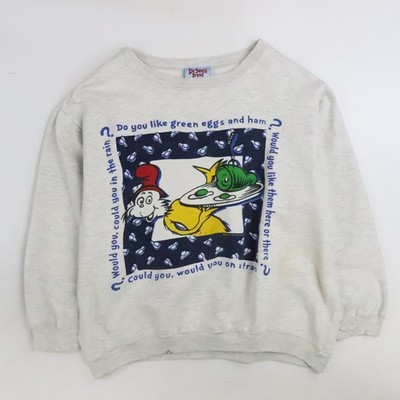 Vintage Dr. Seuss Green Eggs And Ham Sam I Am Crewneck Sweatshirt XL