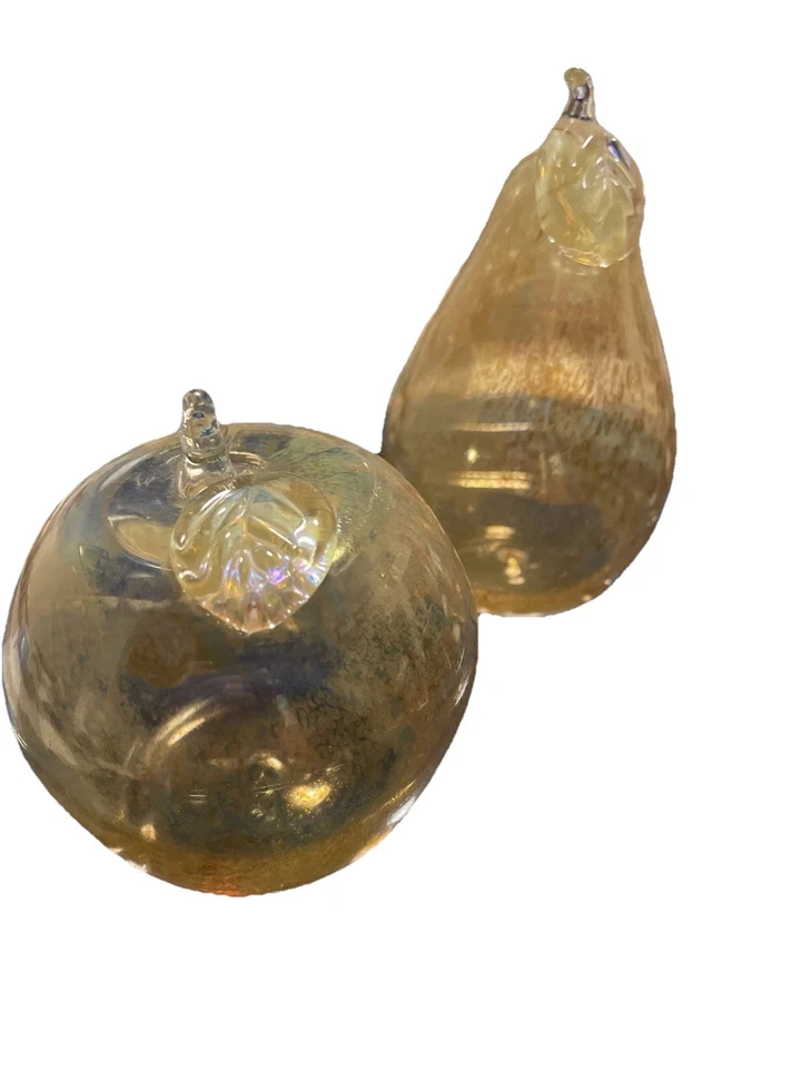 Murano? A Pear And Apple Blown 玻璃 — 第 3/4 张图片