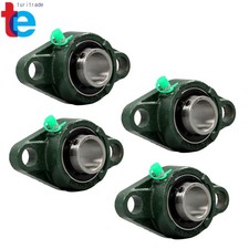 Pillow Block Bearing 1" Bore 4Pack Self-Aligning Solid Base Cast Iron UCFL205-16