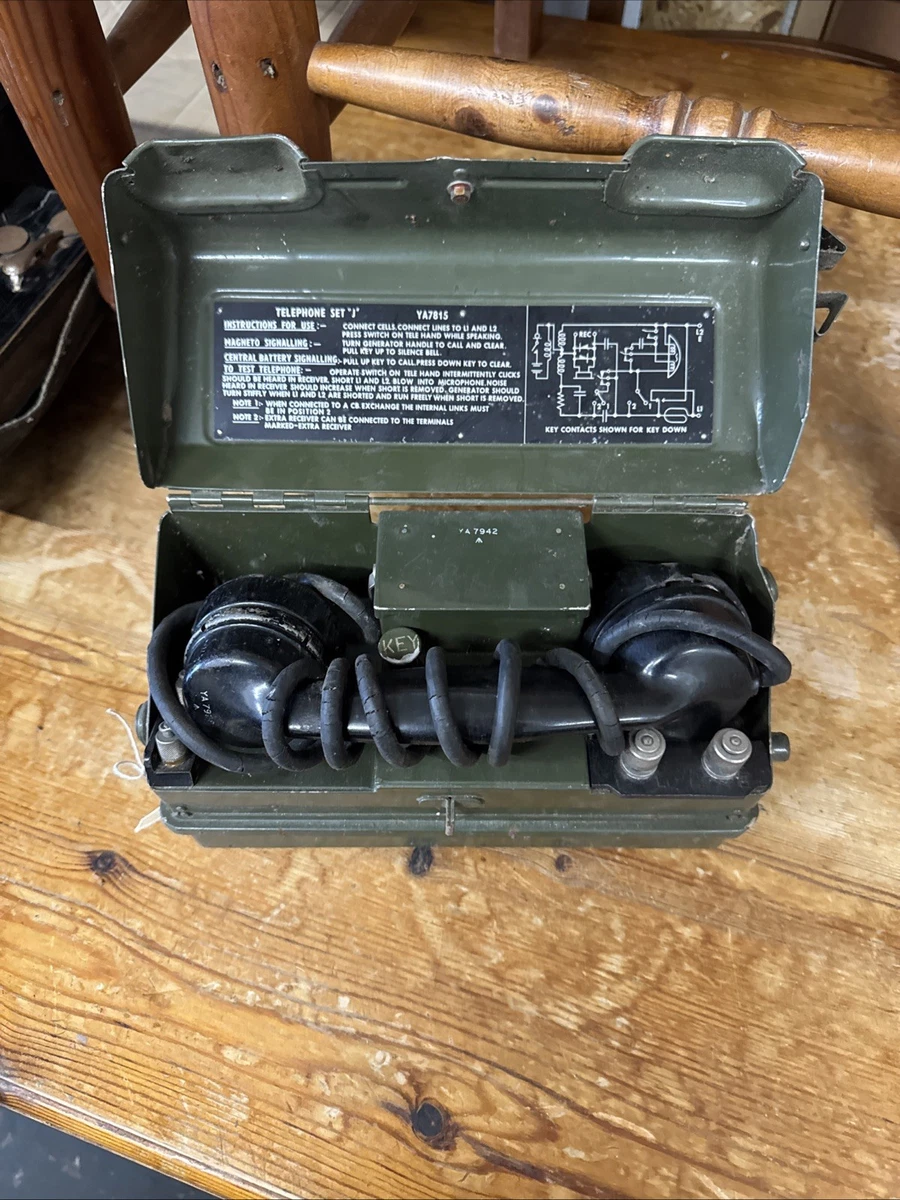 Field Telephone In other Military Surplus Collectibles for sale | eBay