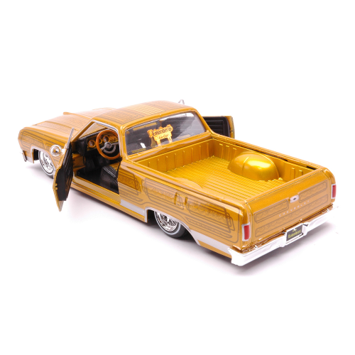 CHEVROLET EL CAMINO LOWRIDER 1965 GOLD 1:25 Maisto Tuning Nuevo Modelo - Imagen 2 de 3