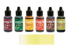 Ranger Tim Holtz Alcohol Inks Bundles - 6 Bottles of Tim Holtz Alcohol Inks with