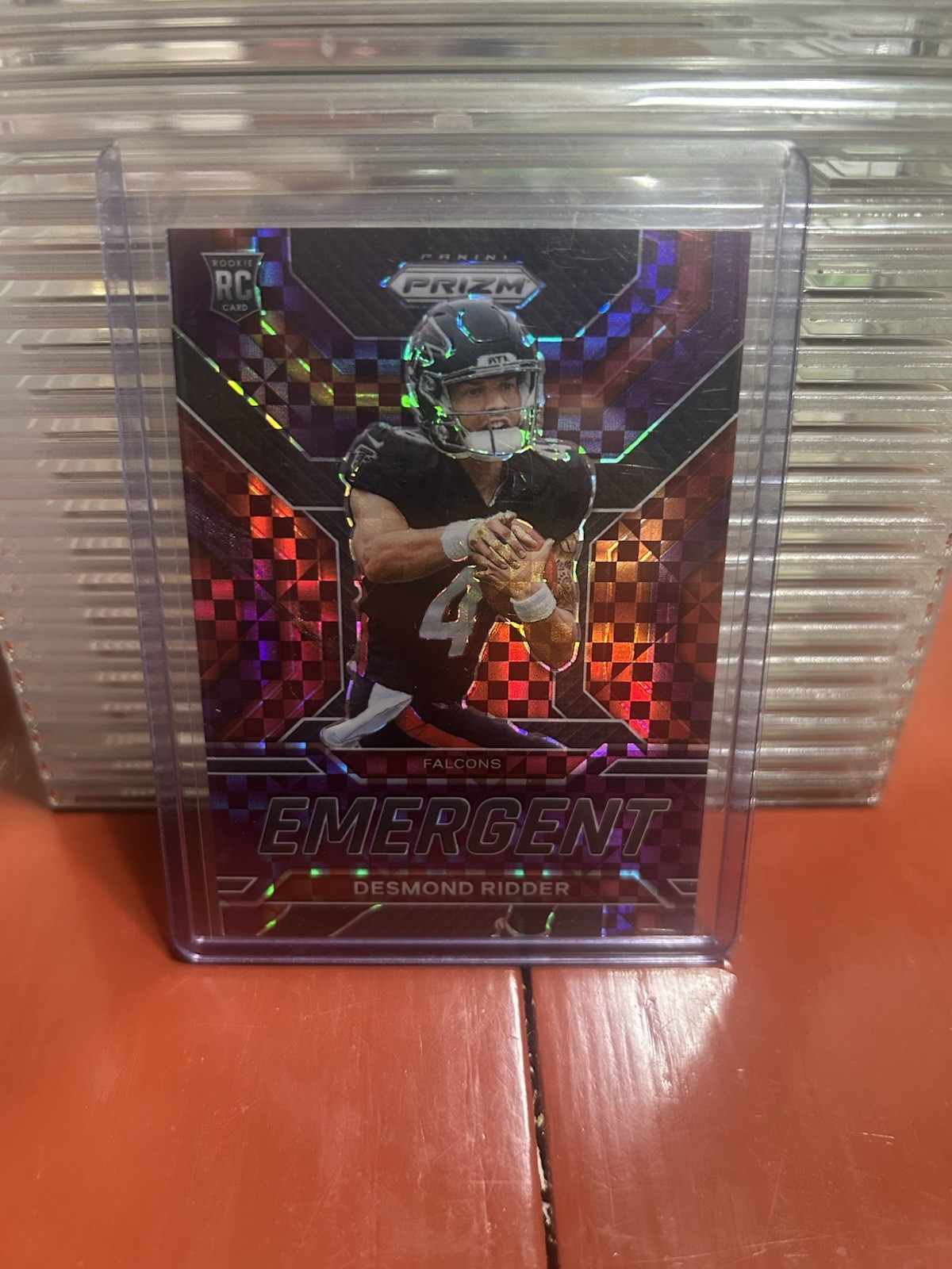 2022 Panini Prizm - Emergent Desmond Ridder #E-2 Purple Power Prizm /49 (RC)