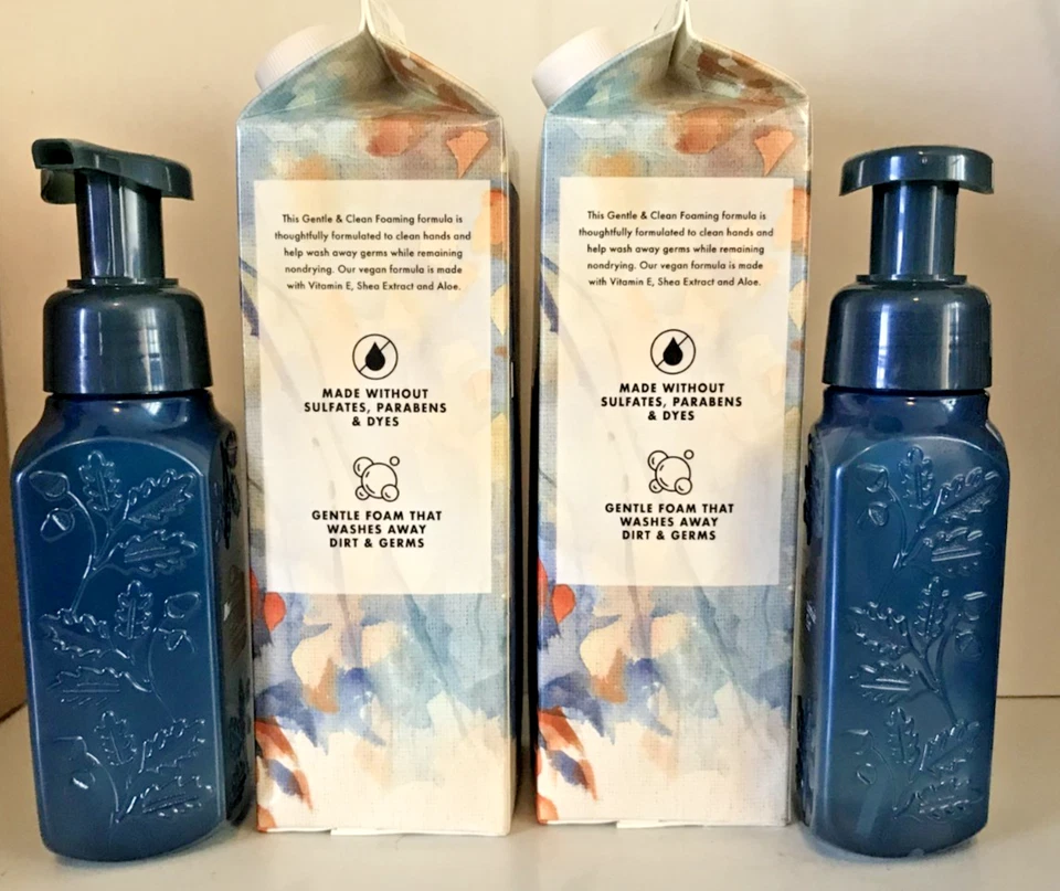 MOUNTAINSIDE MIST GENTLE CLEAN FOAM hand soap washes & refills lot x 4 BLUE - Image 3 of 4