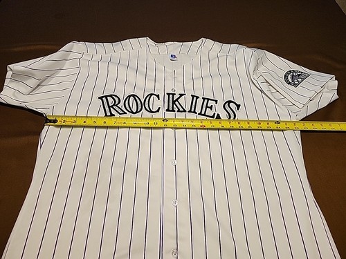 Camiseta Russell Athletic Diamond Collection Colorado Rockies Auténtica Talla 52 - Imagen 8 de 10