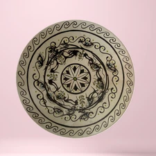 Handcrafted Ceramic Decorative Plate, Traditional Arabian Plate, Harmony Art