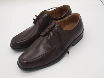 Männer Dunkelbraun Derby Schnürsenkel Echtleder Schuhe -EUR 43 [1]