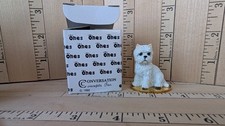 VTG Tiny Ones 1992 WESTY Miniature Dog Statue Figurine By Conversation Concepts