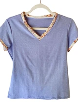 100% Cotton & Spandex T-shirt w/shelf bra, size: Medium, NWT, 30011CHPH